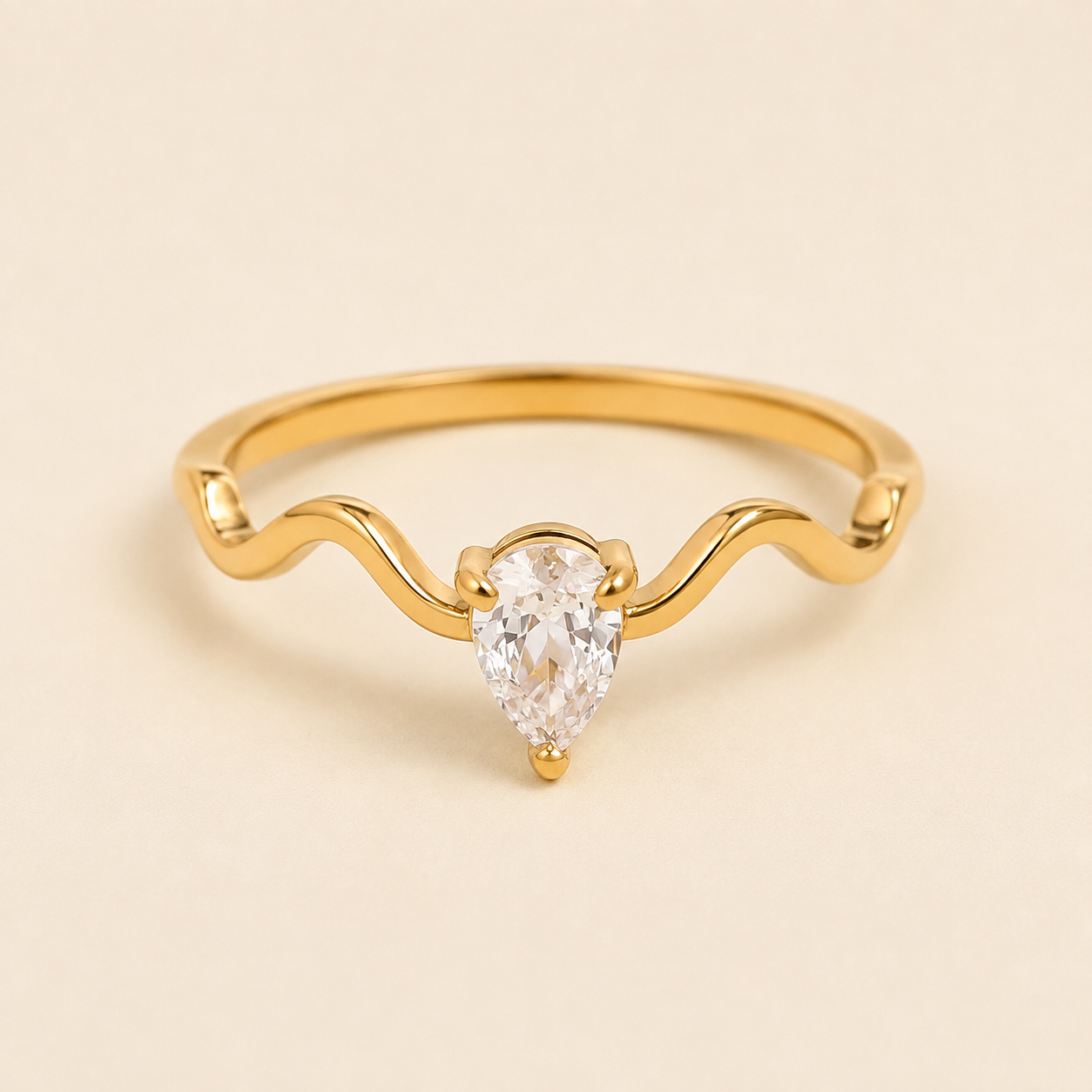 "Michelle" Gold Ring