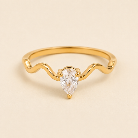 "Michelle" Gold Ring